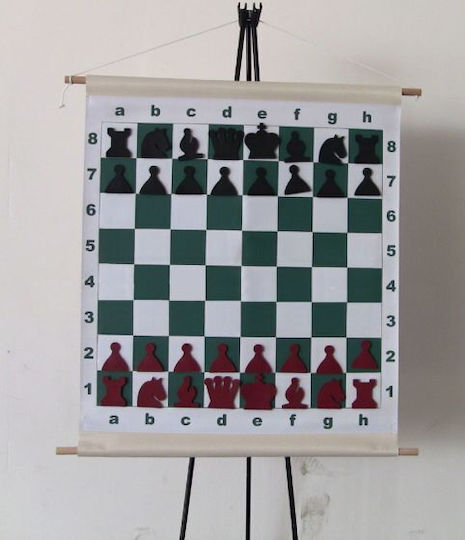 Kaissa Magnetic Chess Folding Roll 76x76cm