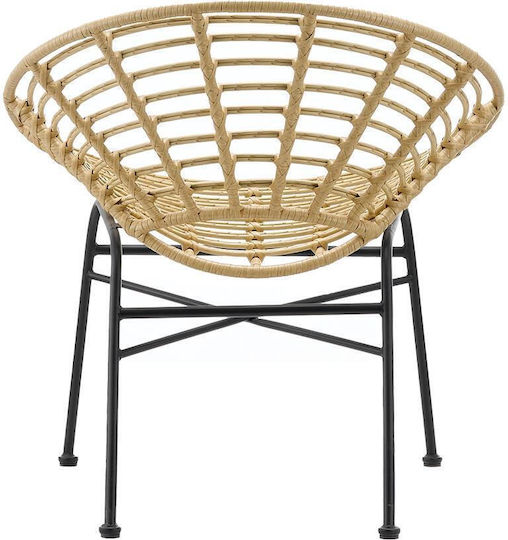 Πολυθρόνα Εξωτερικού Χώρου Rattan Helios Καφέ