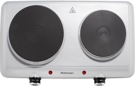 Rohnson Countertop Burner Emaille Double Gray