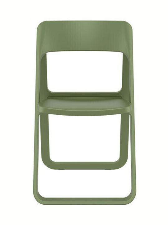 Outdoor Chair Polypropylene Dream Olive Green 48x52x82cm