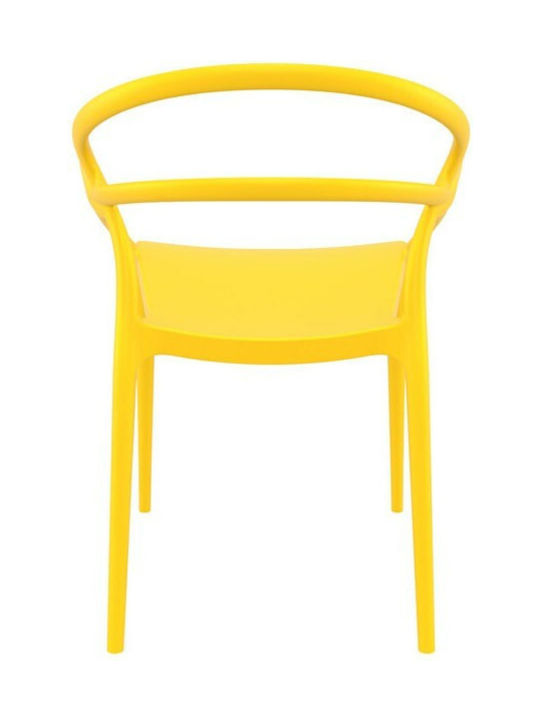 Outdoor Chair Polypropylene Mila Yellow 58x74x98cm
