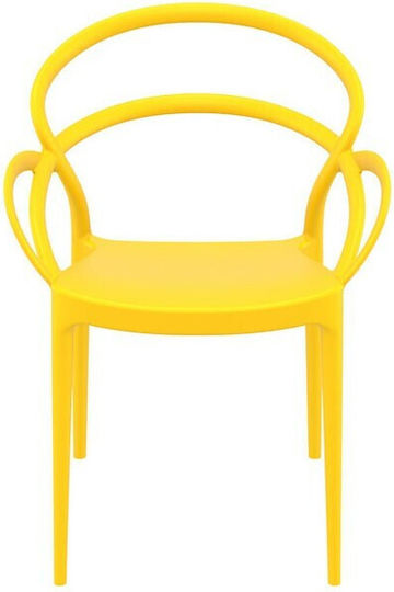 Outdoor Chair Polypropylene Mila Yellow 58x74x98cm