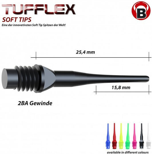 Bulls Tufflex Soft Μύτες για Βελάκια 6mm(2BA)