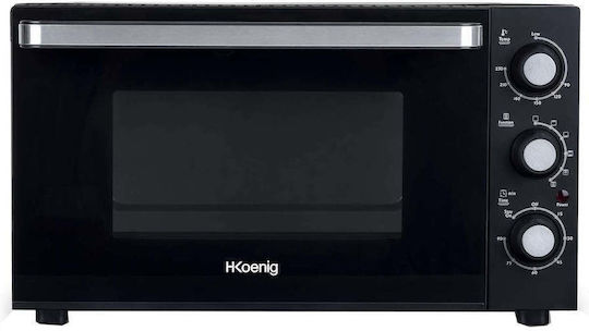 HKoenig Ηλεκτρικό Φουρνάκι 30lt Χωρίς Εστίες Μαύρο