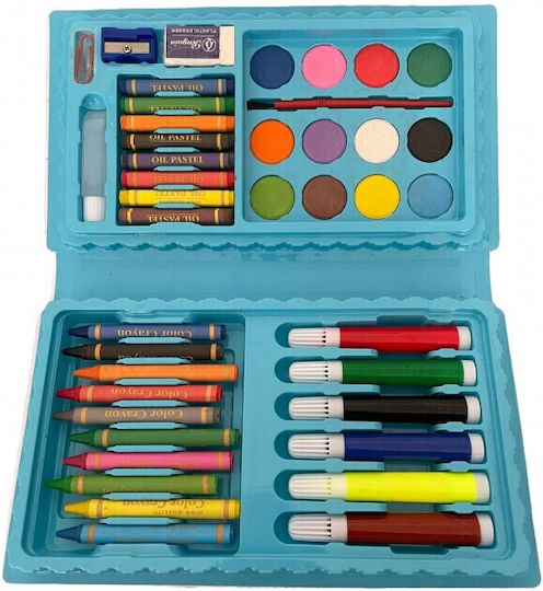 Justnote Painting Set in Case Blue 23.5x13cm 42pcs
