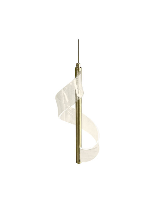 Eko Light Hängelampe Gold 14x14cm.