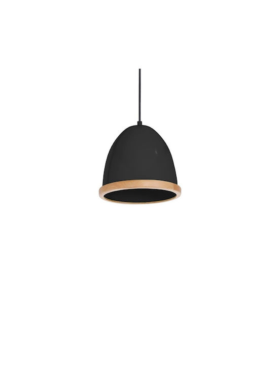 Eko Light Κρεμαστό Φωτιστικό Μαύρο 21x21εκ.