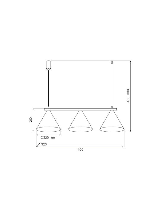 Eko Light Lustră Bronz cu Dulie null