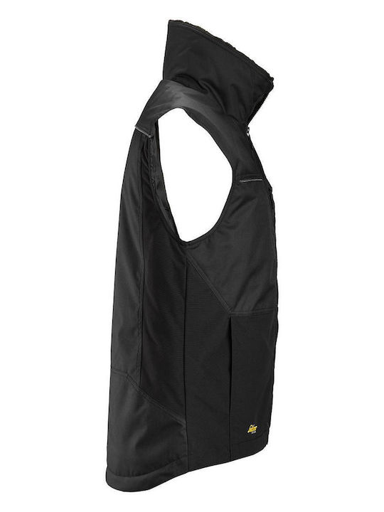 Snickers Workwear Allroundwork Waterproof Men's Safety Vest Black