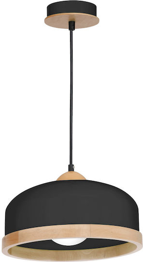 Eko Light Hängelampe Schwarz 32x32cm.