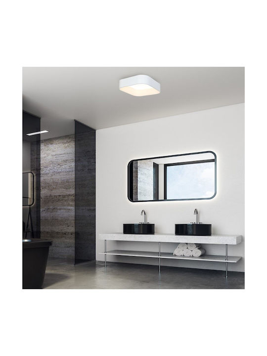 Eko Light Πλαφονιέρα Οροφής 50εκ. Λευκή με Ενσωματωμένο LED
