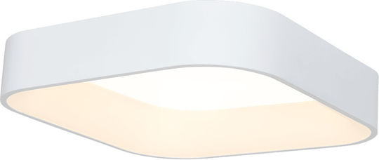 Eko Light Πλαφονιέρα Οροφής 50εκ. Λευκή με Ενσωματωμένο LED