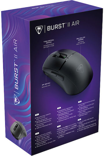 Turtle Beach Burst II Air Безжичен Bluetooth Мишка Черен