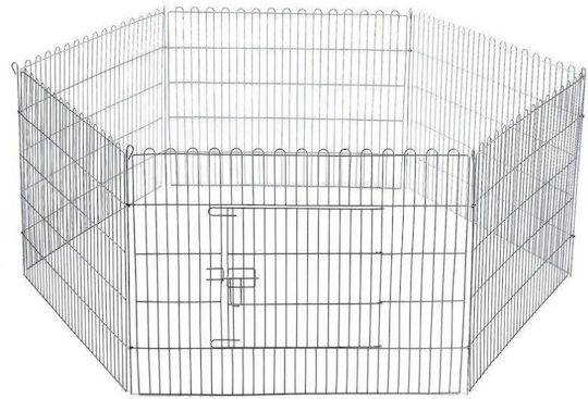 Small Foldable Park Dog made of Metal in Black Color 61 x 61 x 61cm