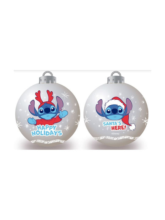 Hanging Ball Ornament Ornament Silver Set 6pcs