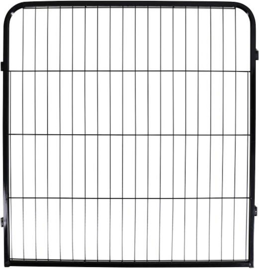 Kerbl Dog Puppy Enclosure Сгъваемо Парк за Кучета от Метал в Черен Цвят 77 x 80см.