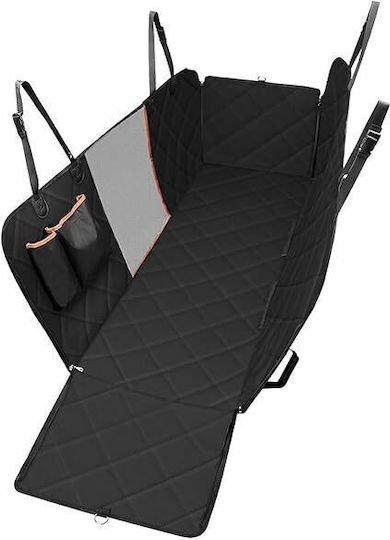 Waterproof Seat Car for Dog Waterproof Quilted Car Crate with Pockets 136cm x 120cm Black Black