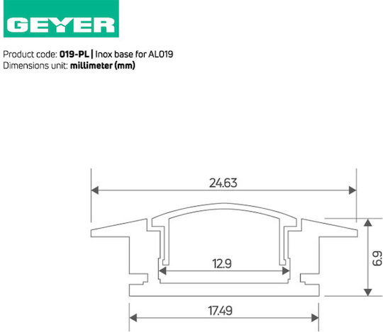 Geyer Suport pentru benzi LED 019-PL