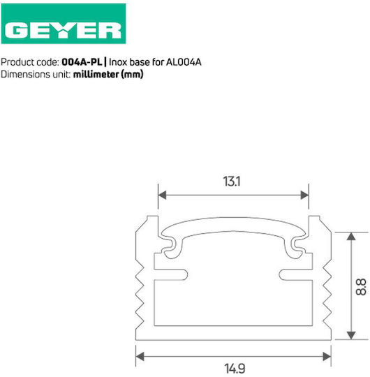 Geyer Suport pentru benzi LED 004A-PL