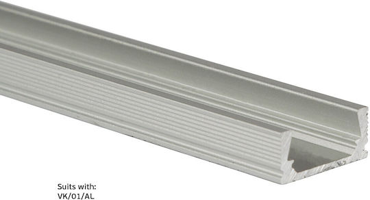 VK Lighting LED Strip Accessory White Cover for Aluminum Profile 17x14mm (1m) 75165-241264