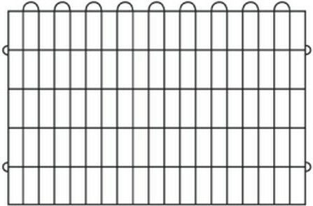 Kerbl Divider Dog made of Metal in Black Color 56.5 x 56.5 x 56.5cm