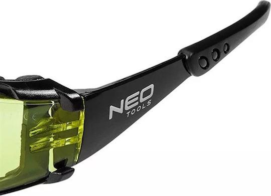 Neo Tools Arbeitsschutzbrillen mit gelben Linsen 1Stück