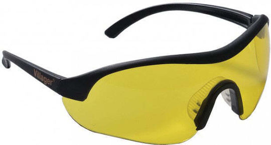 Villager Safety Glasses for Protection with Yellow Lenses 1pcs