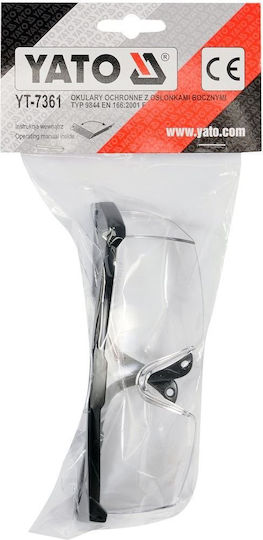 Yato Safety Glasses for Protection with Transparent Lenses 1pcs