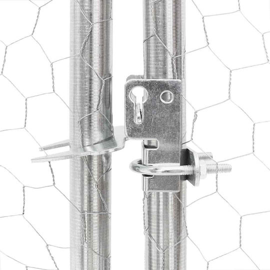 vidaXL Hundetore Park 600x200x150cm Silber