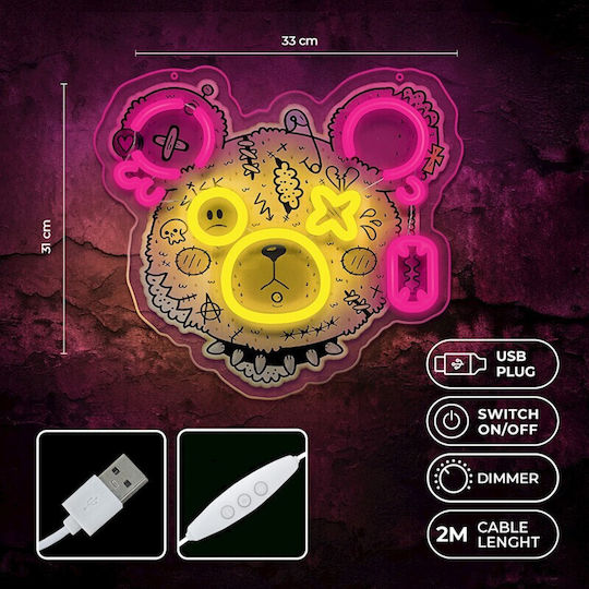 Forever Light Neon Διακοσμητικό Φωτιστικό LED 32.5εκ.