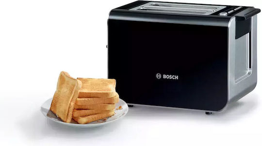 Bosch Prăjitor de pâine 2 sloturi 860W Negru