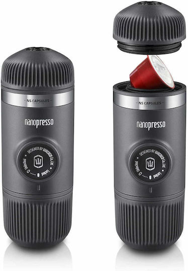 Wacaco Nanopresso NS Adaptor Electric Espresso Machine 18bar with 8g Coffee Container Dark Grey 20.08.1552