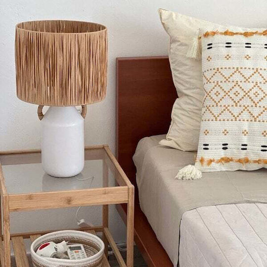 Koopman Lustră Decorativă cu Soclu pentru Bec E27 Alb