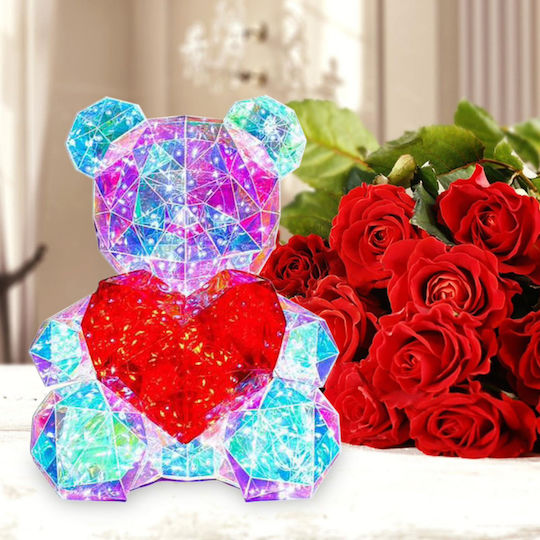 My Home Luxury Dekorative Lampe Herz Mehrfarbig