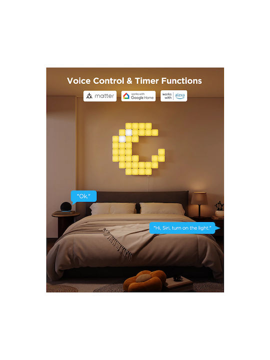 Govee Mini Panel Bluetooth/WiFi Dekorative Lampe 10Stück