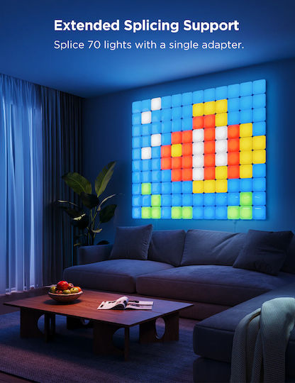 Govee Smart Διακοσμητικό Φωτιστικό Mini Panel LED RGBIC 10τμχ