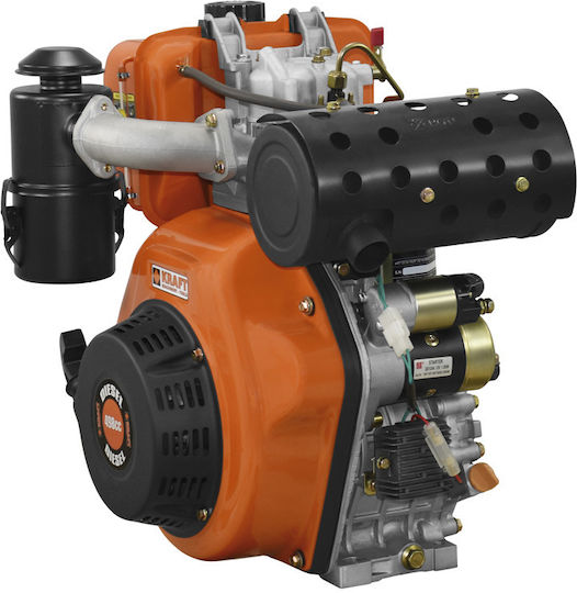 Kraft Κινητήρας Πετρελαίου 498cc 11hp με Σφήνα και Μίζα (Ρεζερβουάρ 5.5lt)