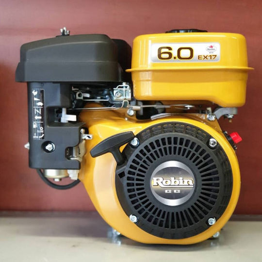Robin EX17DP Gasoline Engine 4 Stroke 169cc 6hp Maximum Revolutions 4000rpm Horizontal Axis with Thread (Tank 3.2lt)