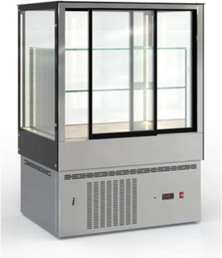 Inox Dobros Охлаждаща Витрина с 3 Нива 92x72x130см IRIS