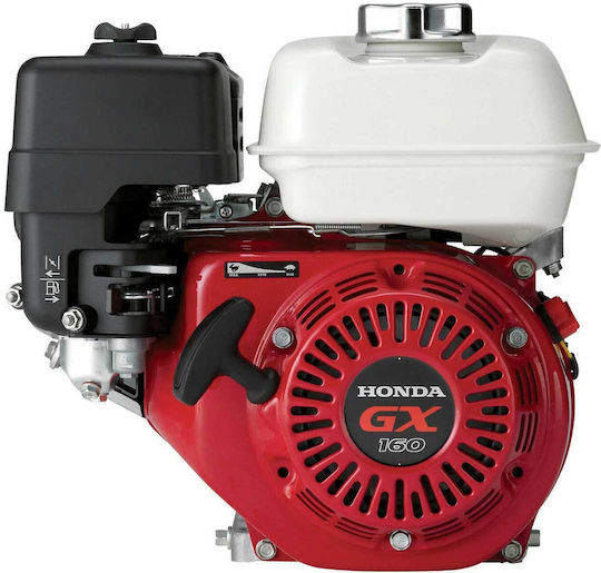 Honda GX 160 Κινητήρας Βενζίνης Τετράχρονος 163cc 5.5hp Οριζόντιου Άξονα με Κώνο και Μίζα (Ρεζερβουάρ 3.1lt)