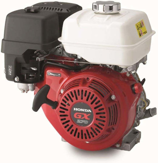Honda GX 270 Gasoline Engine 4 Stroke 270cc 9hp Maximum Revolutions 3600rpm Horizontal Axis with Keyway and Starter (Tank 5.3lt)