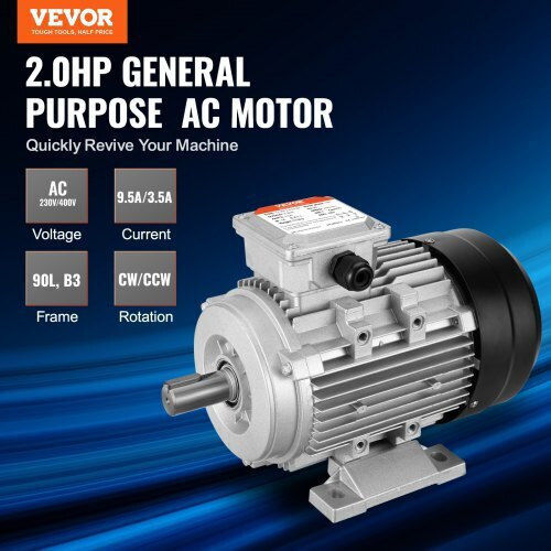 Three-phase Electric Motor 1500 W 3000 Rpm 90l B3 Frame