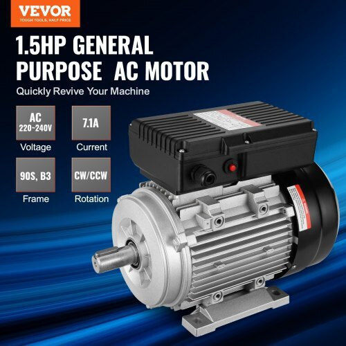 Single-phase Electric Motor 1.1 Kw 2800 Rpm 90s B3 Frame