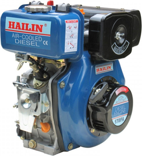 Hailin HL186FAE G1 Κινητήρας Πετρελαίου 418cc 9.6hp Μέγιστων Στροφών 3000rpm με Κώνο και Μίζα (Ρεζερβουάρ 1.65lt)