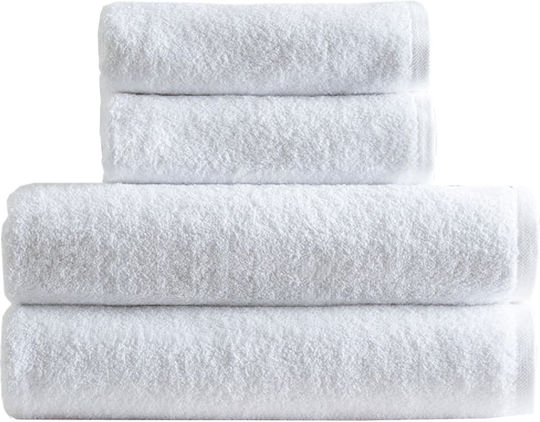 Astron Italy Flat Hotel Bathroom Towel 140x70cm White Weight 530gsm