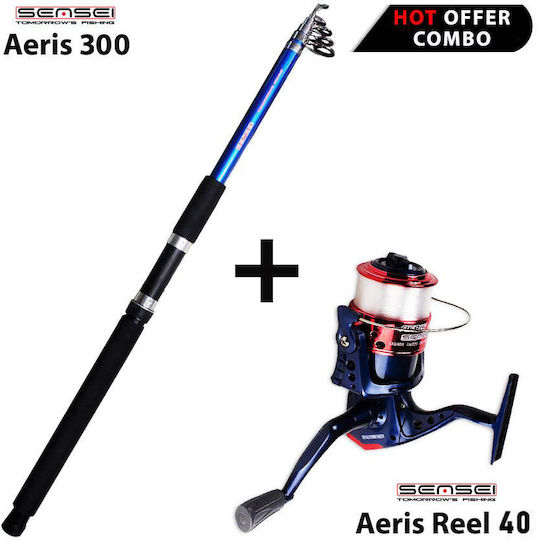 Sensei Aeris Fishing Rod for Casting with Reel 3m 50-150gr