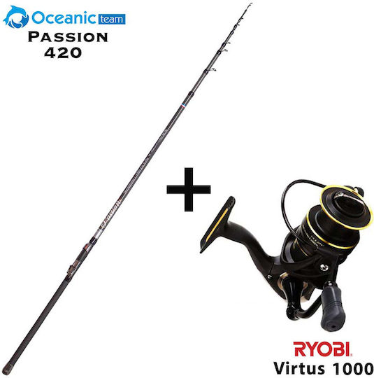 Oceanic Passion 420 Angelrute für Surfangeln 4.2m mit Rolle 6-22gr