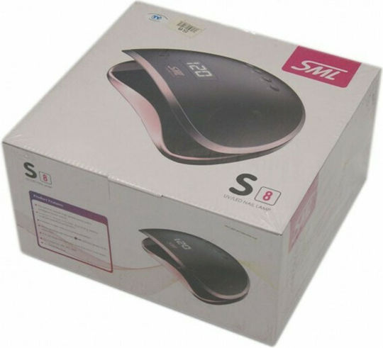 SML S6 Лампа за изпичане на нокти UV / LED 68W Черен