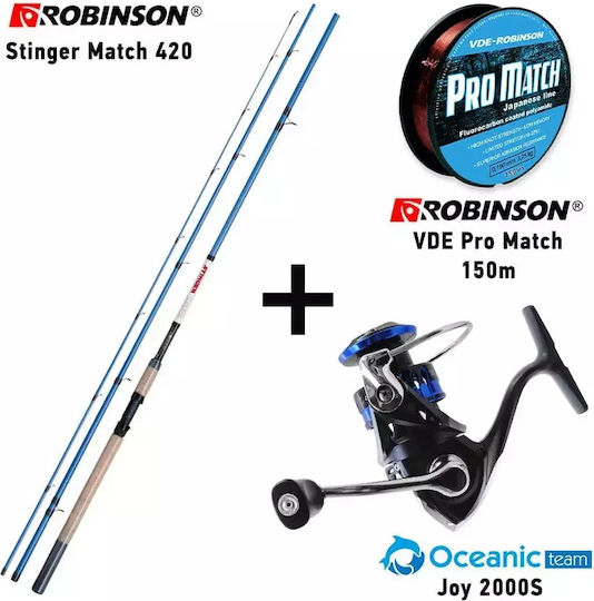 Robinson Stinger Match 420 Lanseta de pescuit 4.20m cu Mecanism 5-20gr
