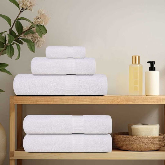 vidaXL Set 50 Hotel Washcloth Towels 30x30 cm 360gsm White